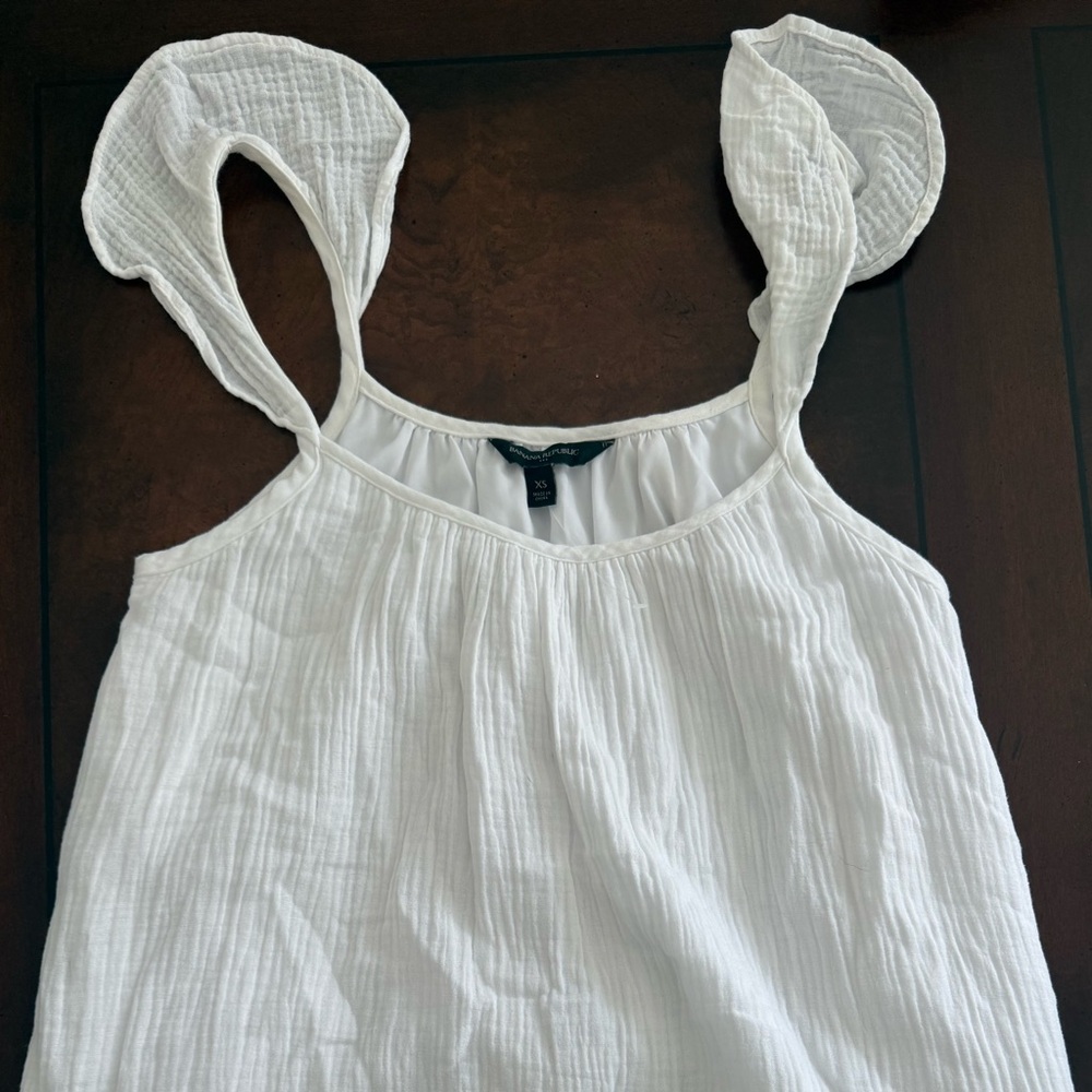 White Gauze Maxi Sundress